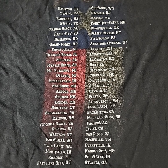 Gildan Tour T-Shirt Womens Sz S Short Sleeve Top Cotton Florida Georgia Line - Picture 4 of 4